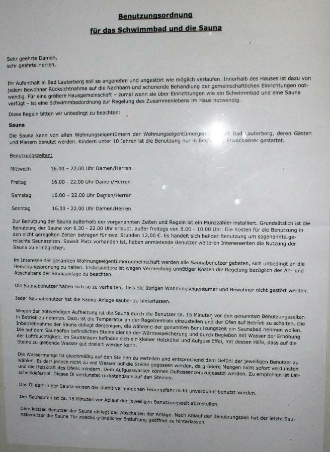 Ferienwohnung "Hagebutze" Mit Sauna Und Schwimmbad บัดเลาเทอร์แบร์ก ภายนอก รูปภาพ